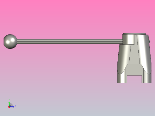 DQX-13金属蝶阀手柄[DQX-13-DN65]左视缩略图