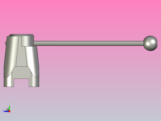 DQX-13金属蝶阀手柄[DQX-13-DN65]右视缩略图