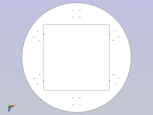 一款薄型转台3D图纸俯视缩略图
