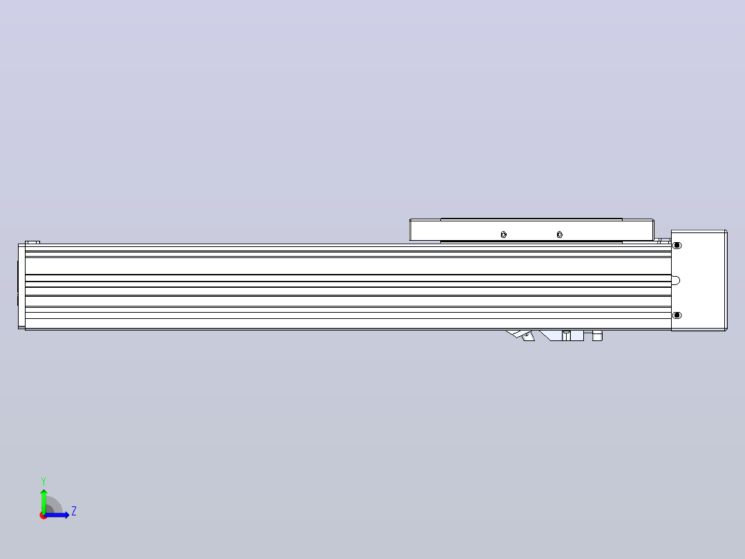 滚珠丝杠直线轴带导轨全封闭TPA-HCR-120D-1610C-L250-MR-C-P40-N3左视图