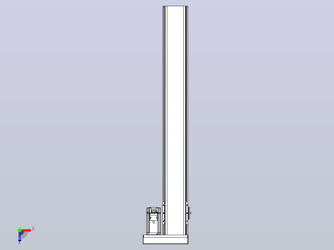 日规模组半封闭丝杆TPA-HNR-110D-1610C-L800-ML-Y-P40-N3俯视图