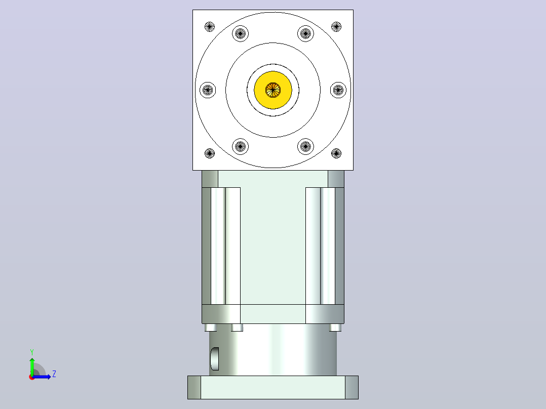 PW170双轴 PLX142-L2 35-114.3-200-M12换向器左视图