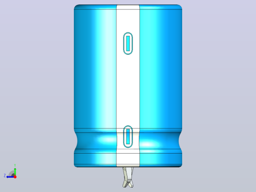 20x30蓝白底片电解电容器右视缩略图