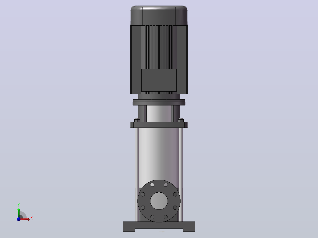 南方泵CDM42-20-7.5KW-（DN80）前视图