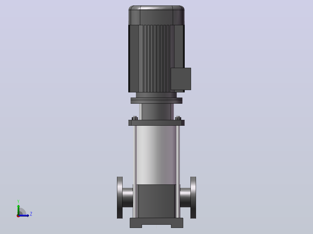 南方泵CDM42-20-7.5KW-（DN80）左视图