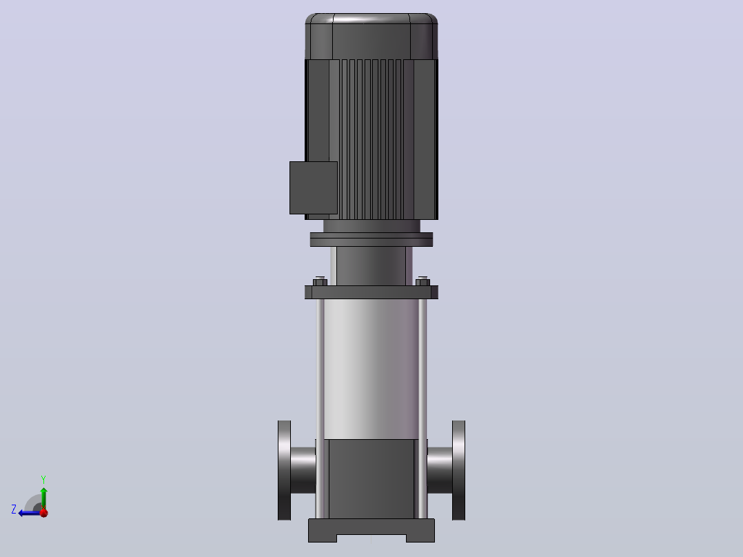 南方泵CDM42-20-7.5KW-（DN80）右视图