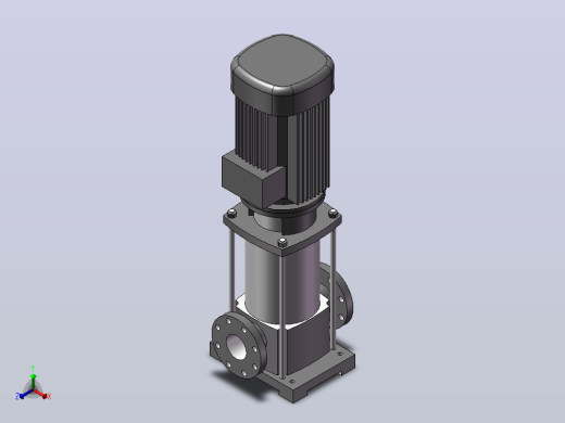南方泵CDM42-20-7.5KW-（DN80）正等轴测缩略图