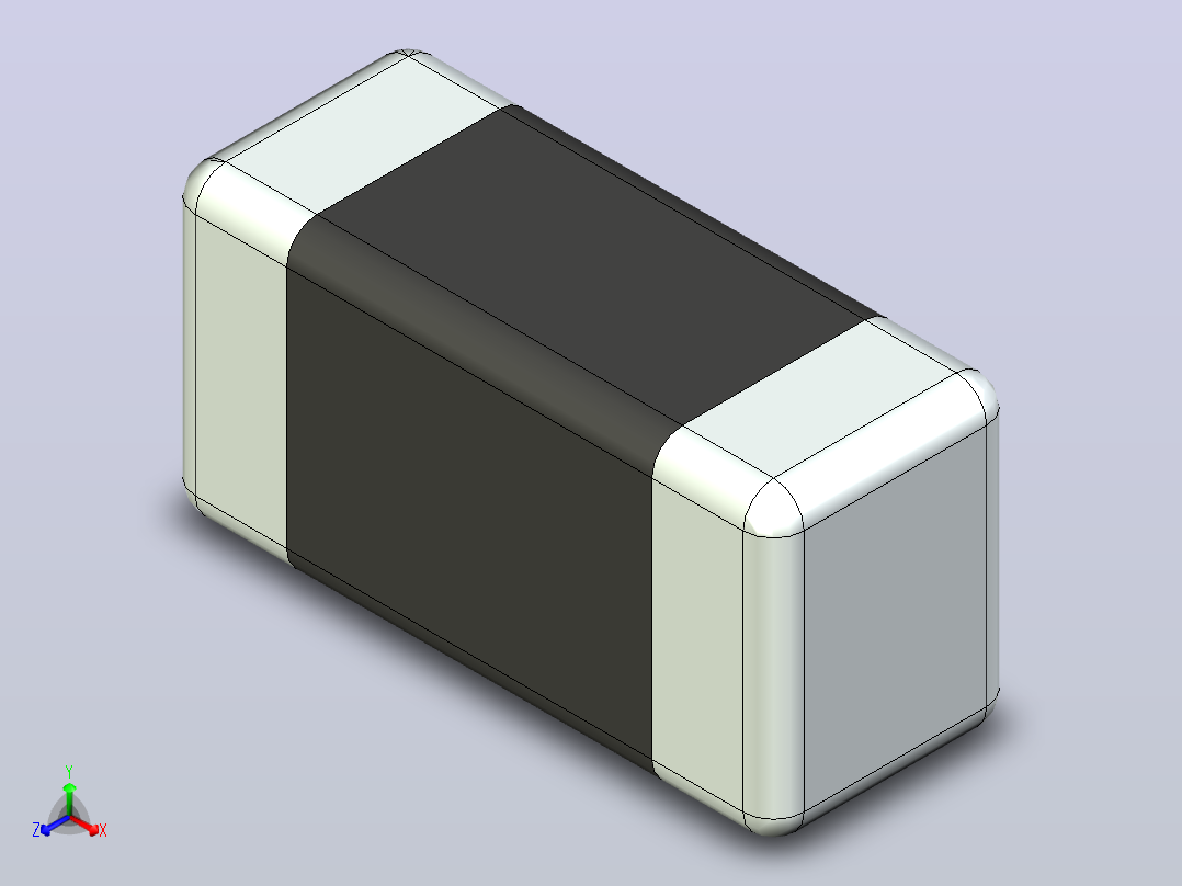 87x 片式电阻器封装 （SMD）RESC1005X40N正等轴测图
