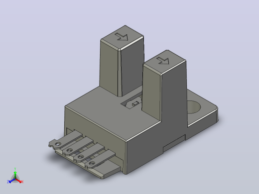 槽型传感器开关传感器E-ZJF40-SX674-N主视缩略图