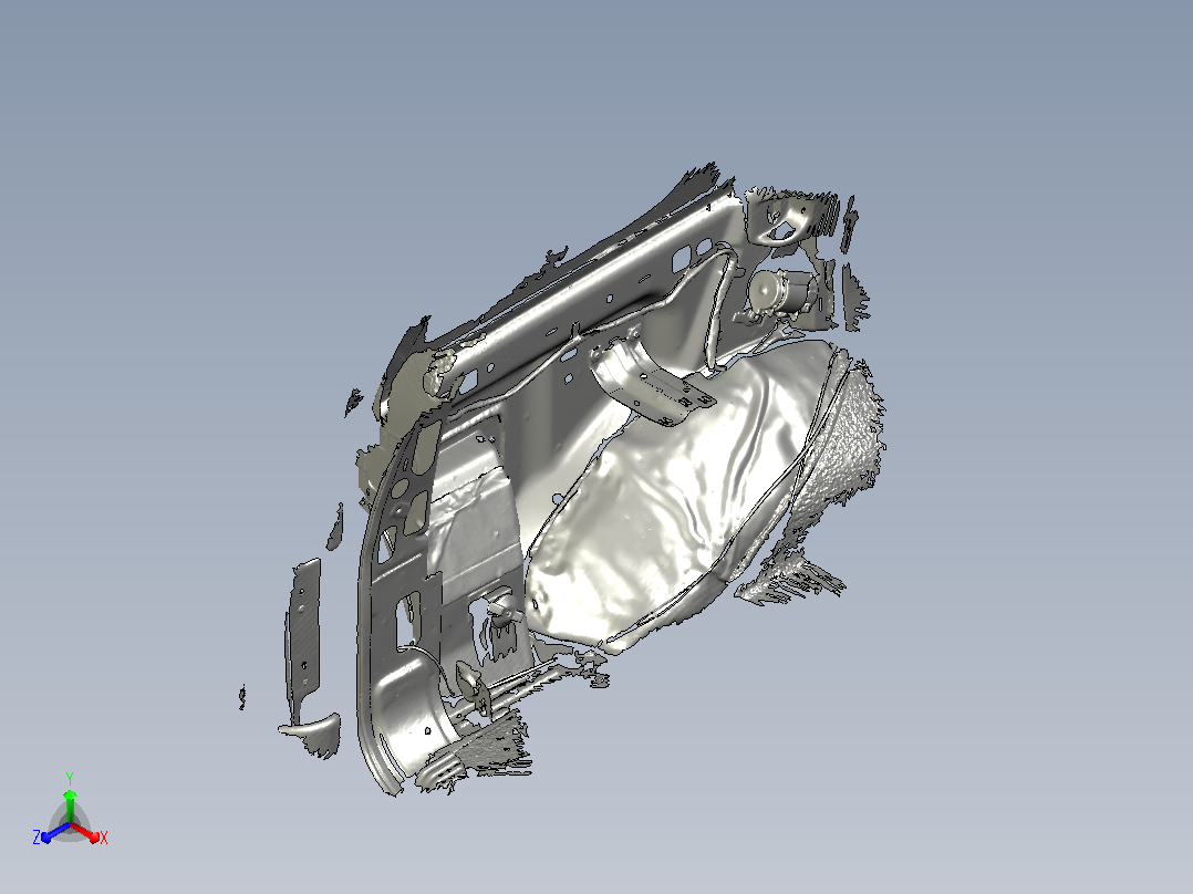 GMT800 Tahoe 低音炮区正等轴测图