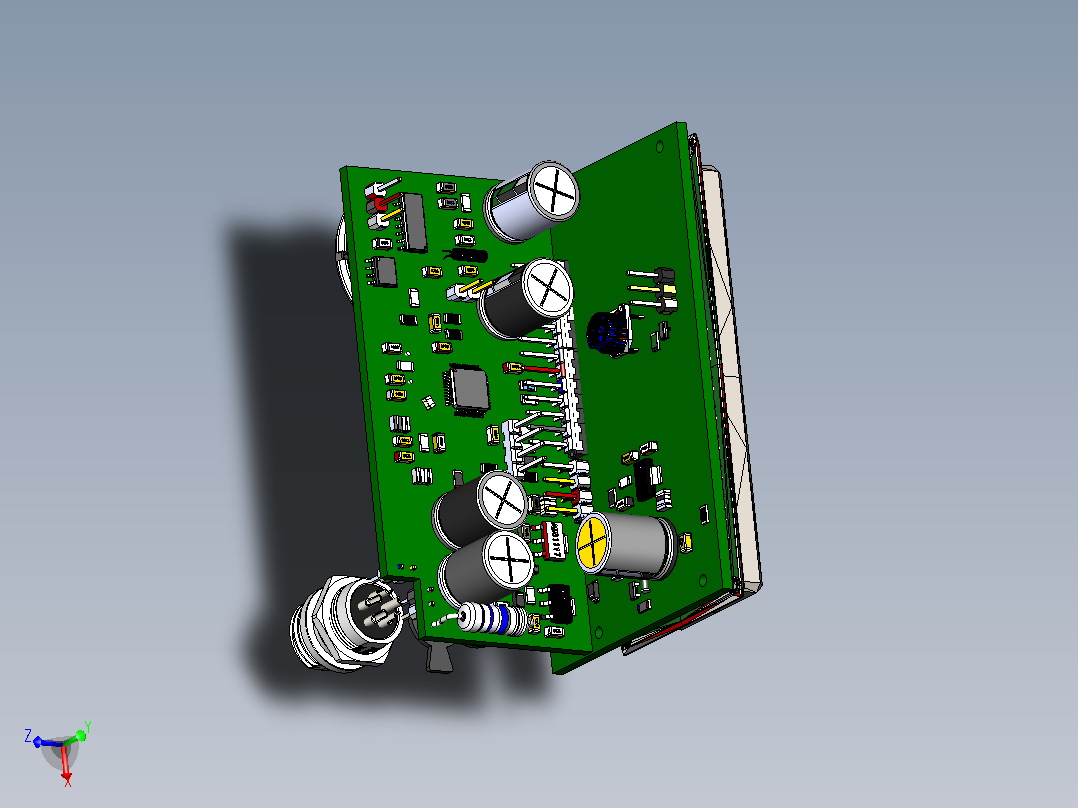 STM32布局上的类星体金属探测器主视图