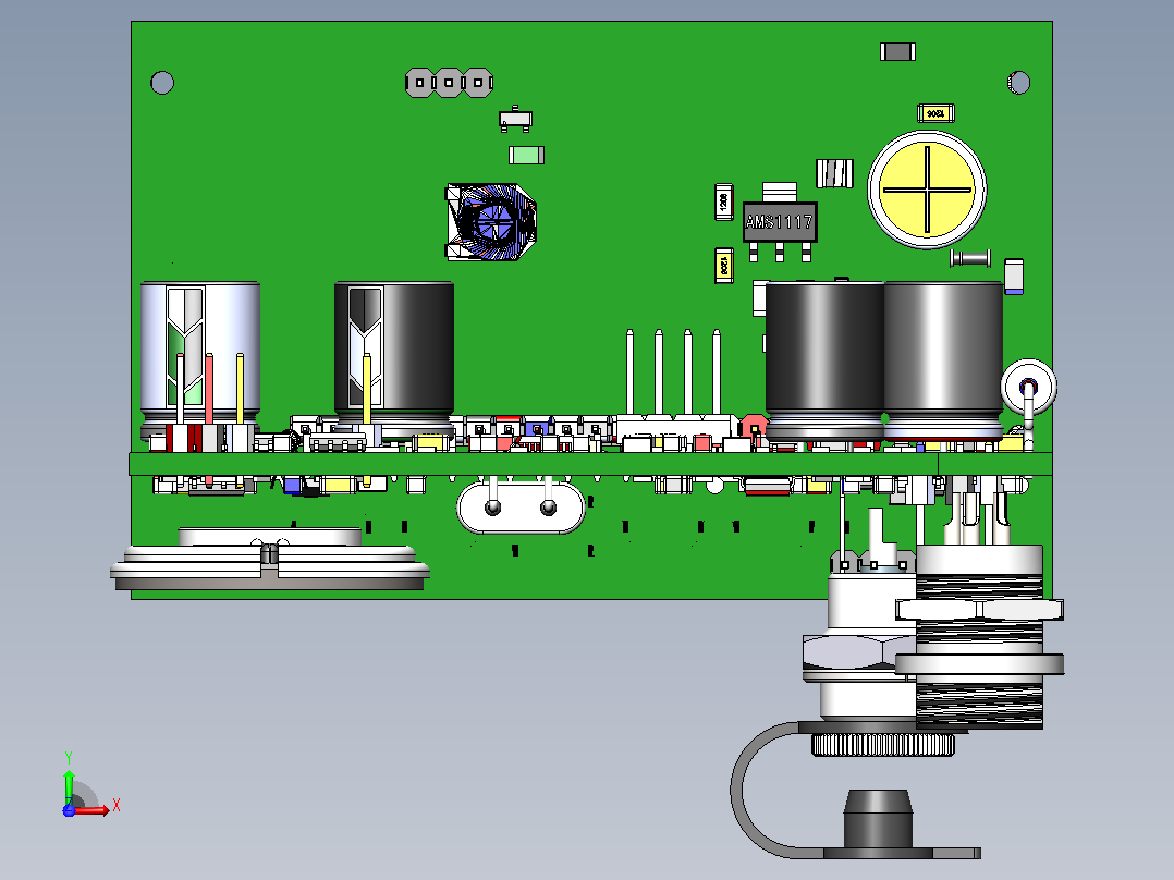 STM32布局上的类星体金属探测器前视图