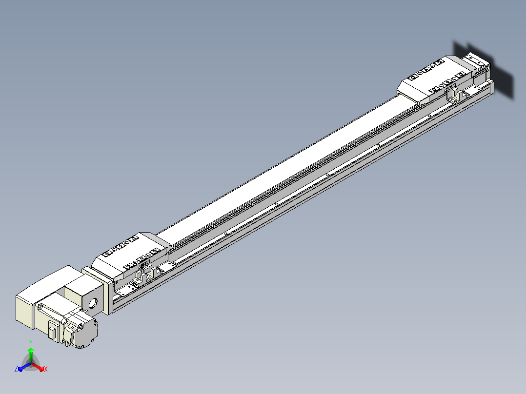 皮带直线轴双滑块型TPA-GCBS-50-P42-L225-QL-M10-N3主视图