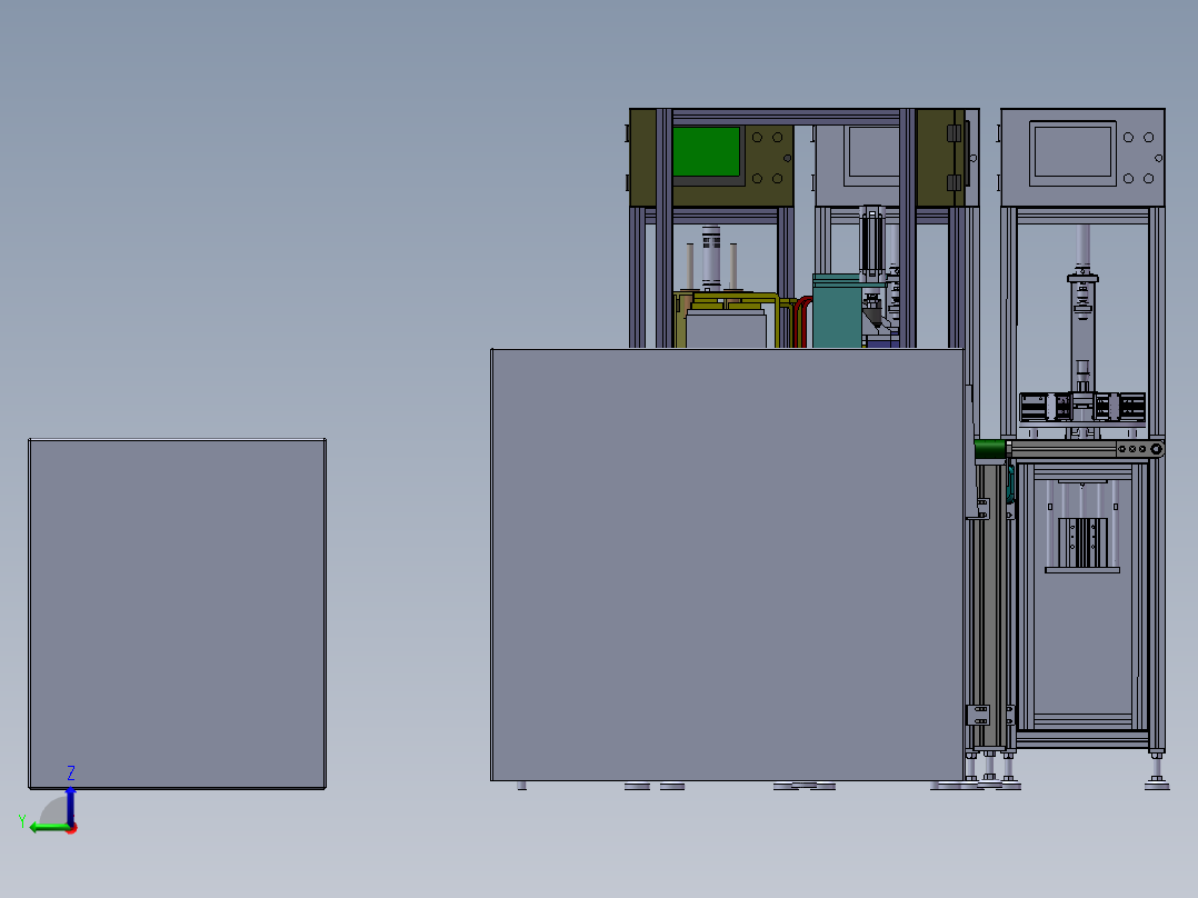 生产线自动焊接机前视图