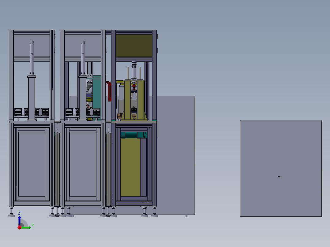 生产线自动焊接机后视图