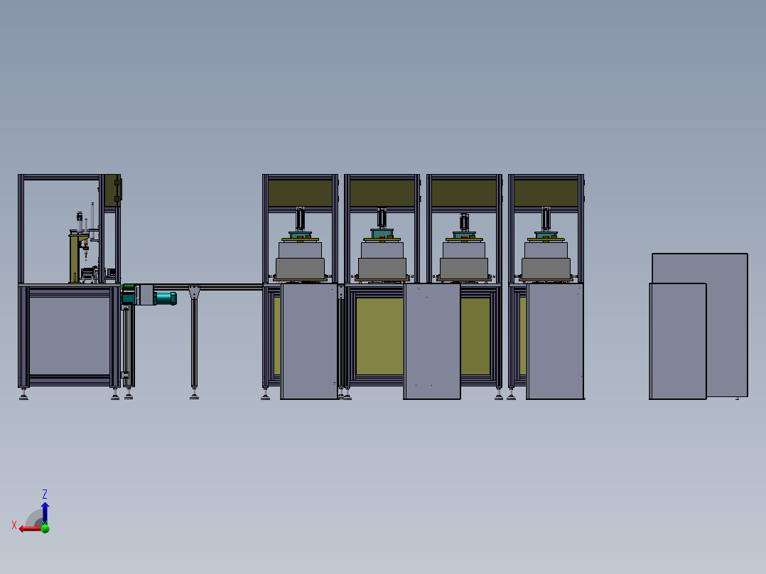生产线自动焊接机左视图