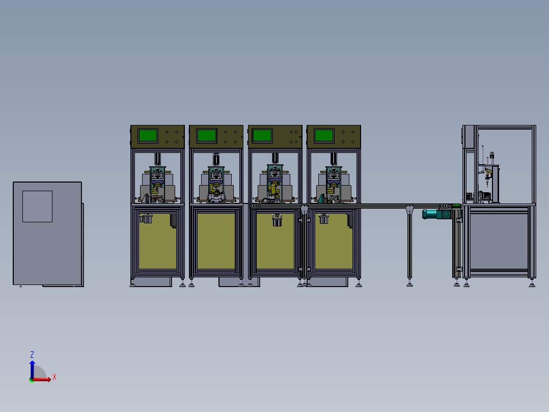 生产线自动焊接机右视图