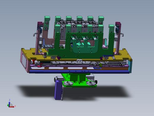 电池模组机械抓手机构sw17