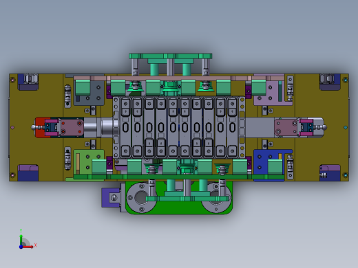 电池模组机械抓手机构sw17前视缩略图