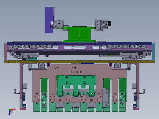 电池模组机械抓手机构sw17俯视缩略图