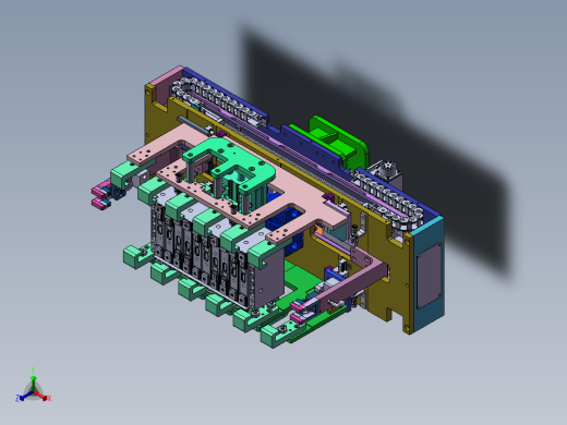 电池模组机械抓手机构sw17正等轴测缩略图