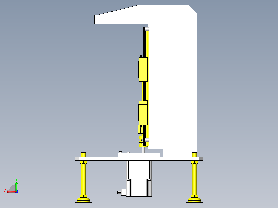 荷重和变位测定后视图
