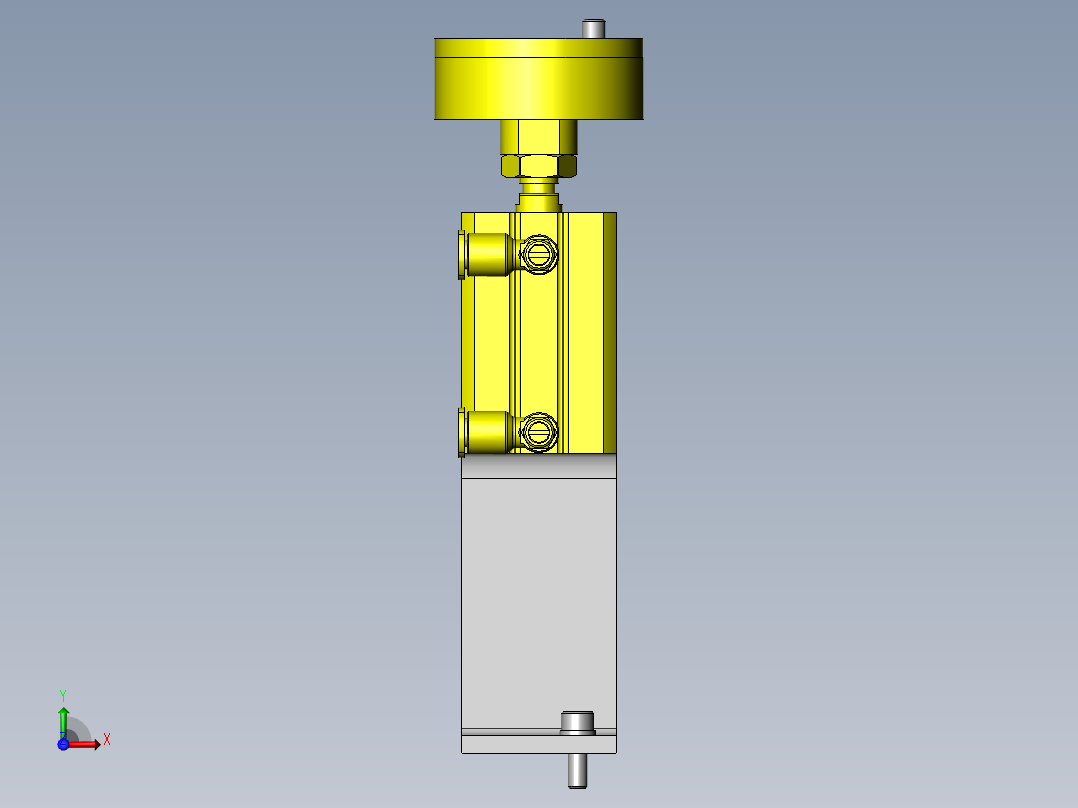 无卡住现象的提升机构前视图