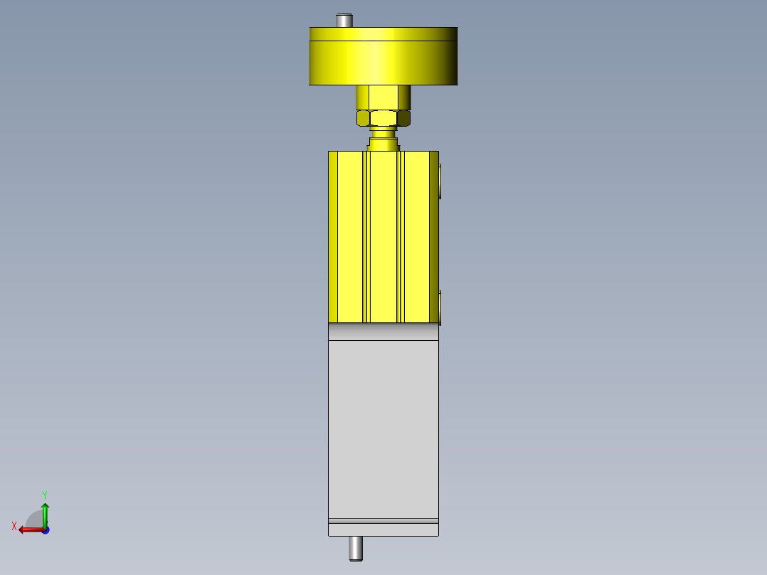 无卡住现象的提升机构后视图