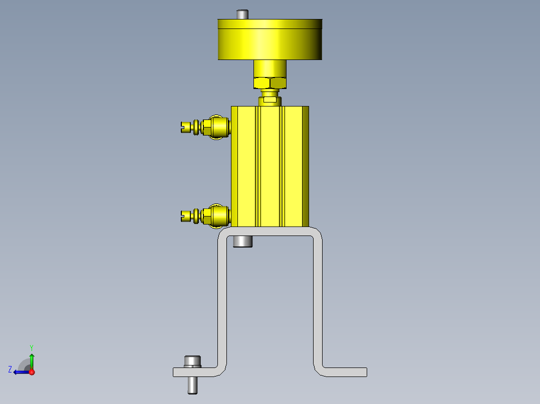 无卡住现象的提升机构右视图