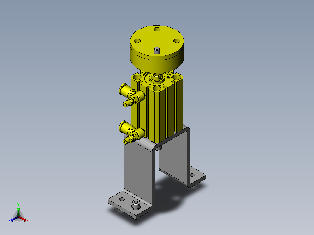 无卡住现象的提升机构正等轴测图