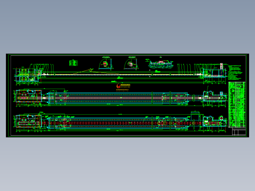 可逆运行皮带机详图