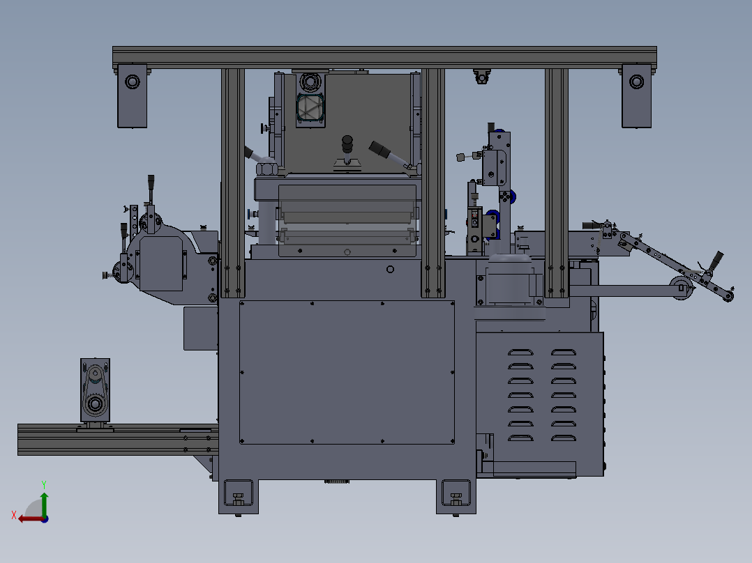 WA450B模切机(单座)后视图