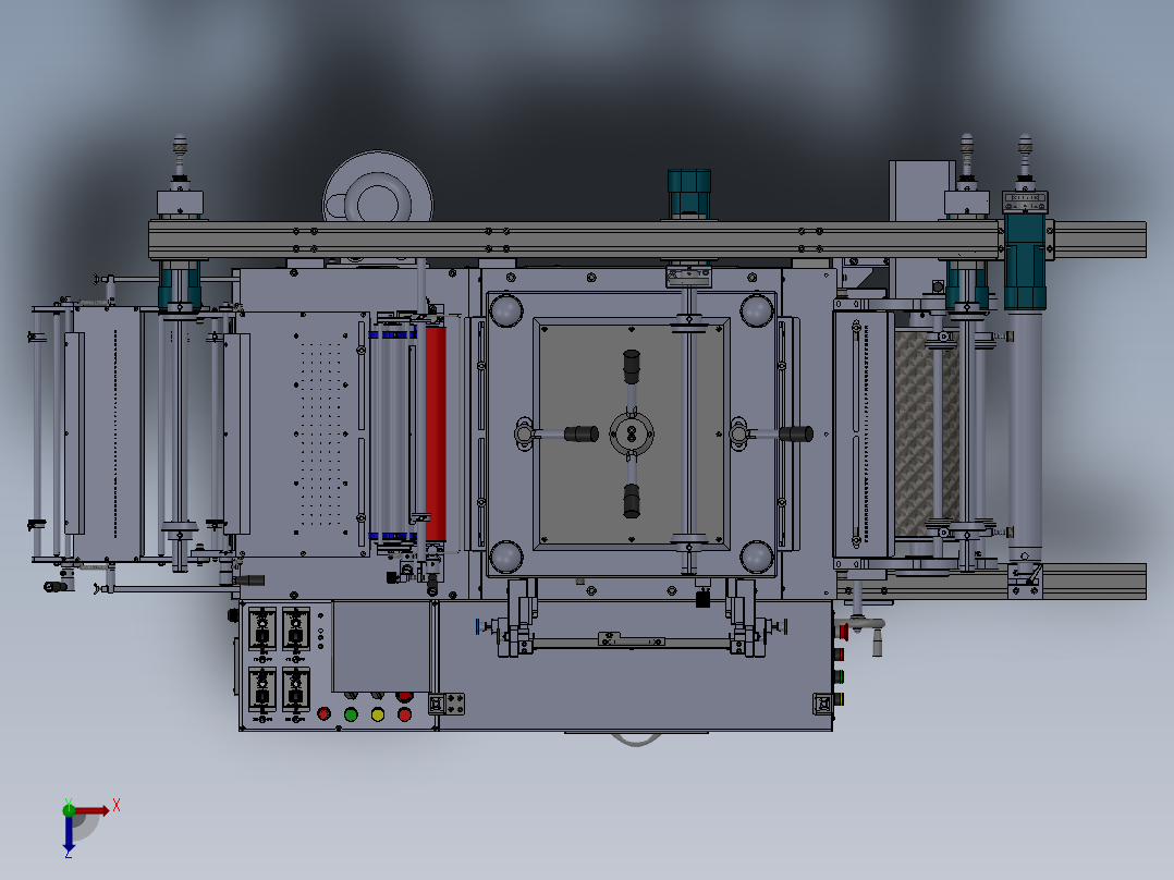 WA450B模切机(单座)俯视图