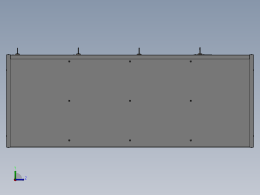 钣金柜1800x450x1200mm左视缩略图