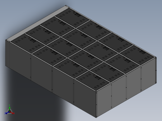 钣金柜1800x450x1200mm正等轴测缩略图