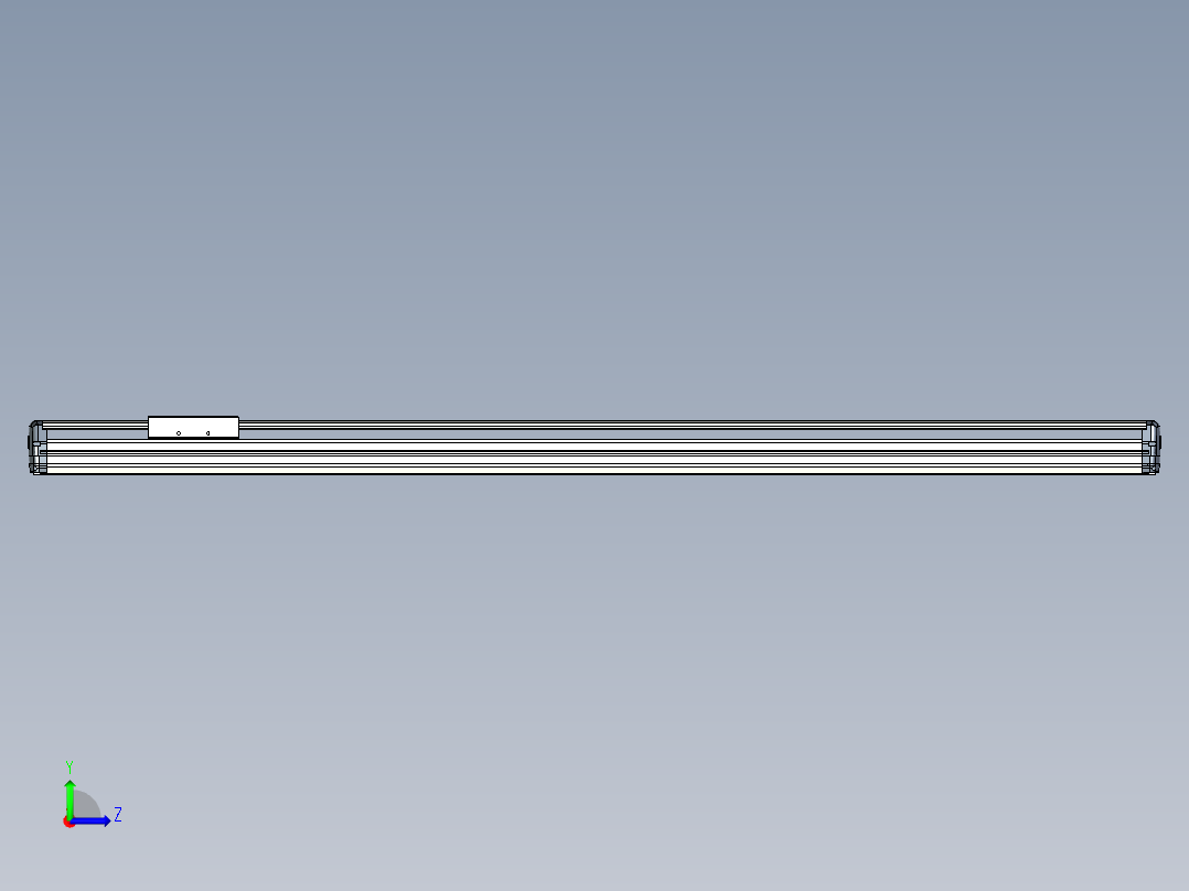 Toyo东佑达直线模组-ETH17-1500-M-組合-A2左视图