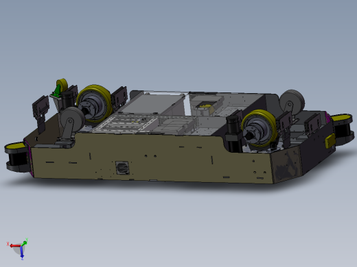 AGV小车AG舵轮搬运车AGV机器人AGV模型3D模型机械设计