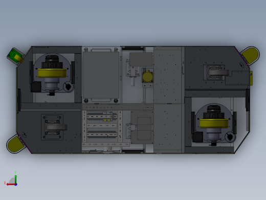AGV小车AG舵轮搬运车AGV机器人AGV模型3D模型机械设计后视缩略图