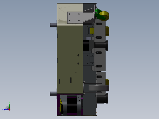 AGV小车AG舵轮搬运车AGV机器人AGV模型3D模型机械设计右视缩略图