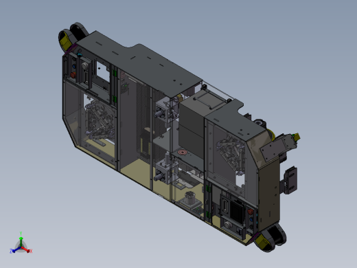 AGV小车AG舵轮搬运车AGV机器人AGV模型3D模型机械设计正等轴测缩略图