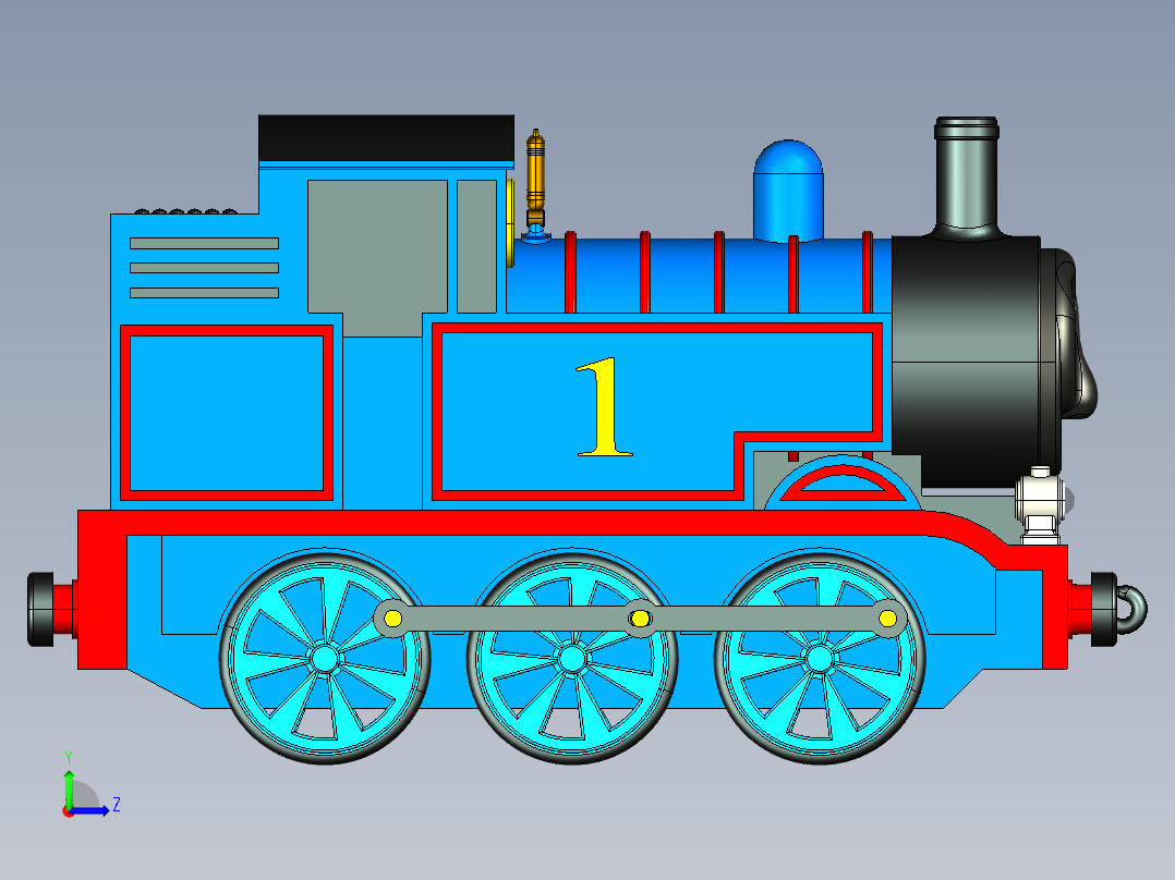 托马斯小火车左视图