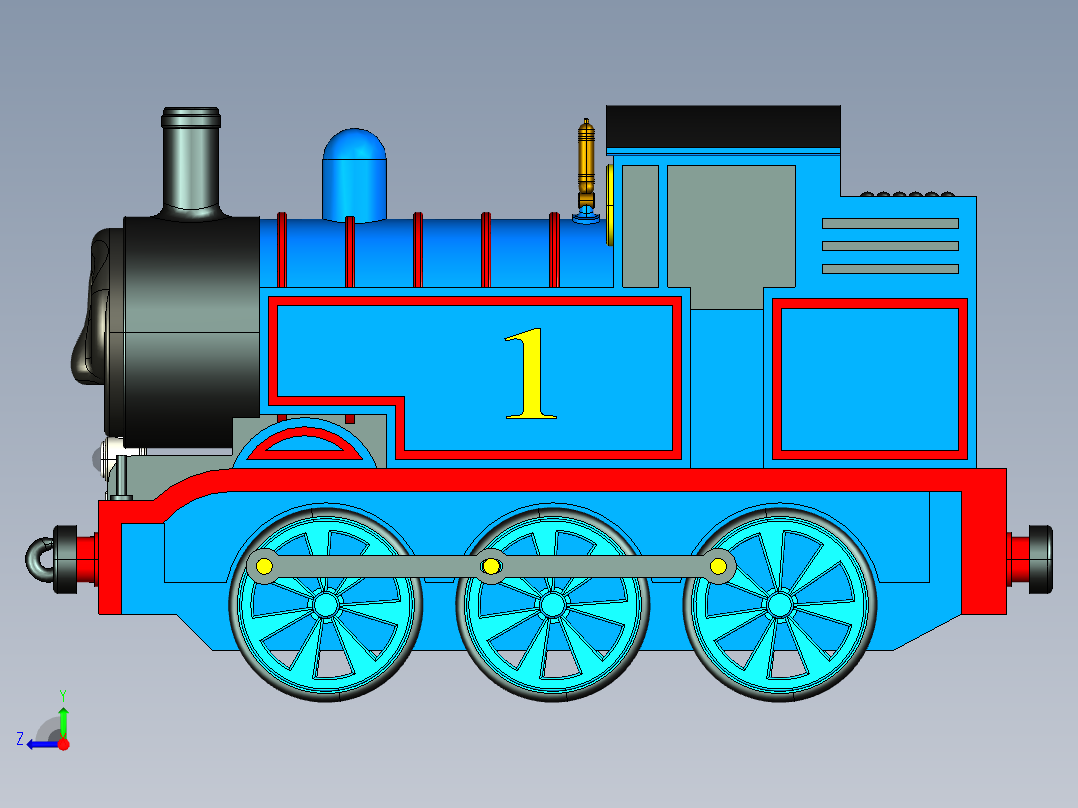 托马斯小火车右视图