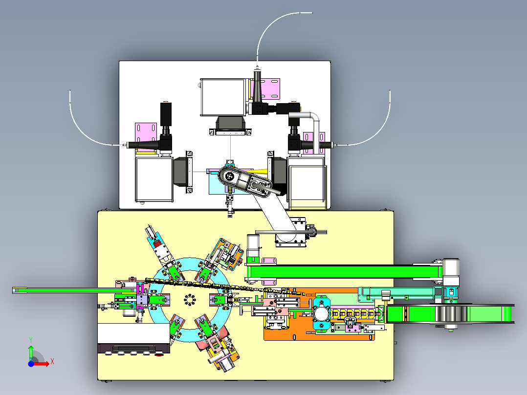 A8_屏蔽罩切割折弯机(已生产机器)SW201前视图