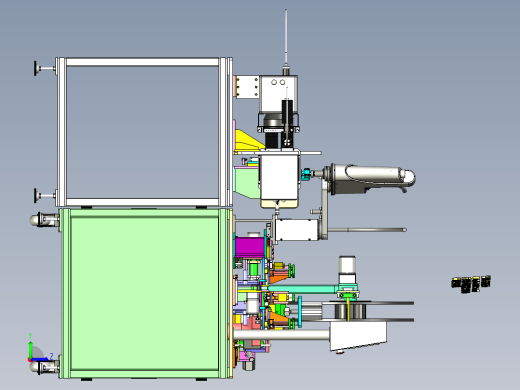 A8_屏蔽罩切割折弯机(已生产机器)SW201左视缩略图