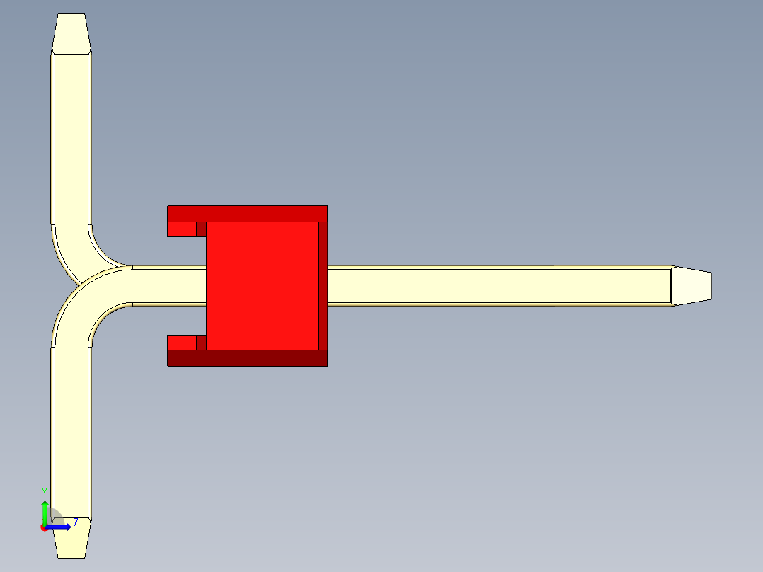 彩色公排针 100mil 2.54mm 系列-DS1022_red_18p_100mil_Type_SMT_R2_rev1.0左视图