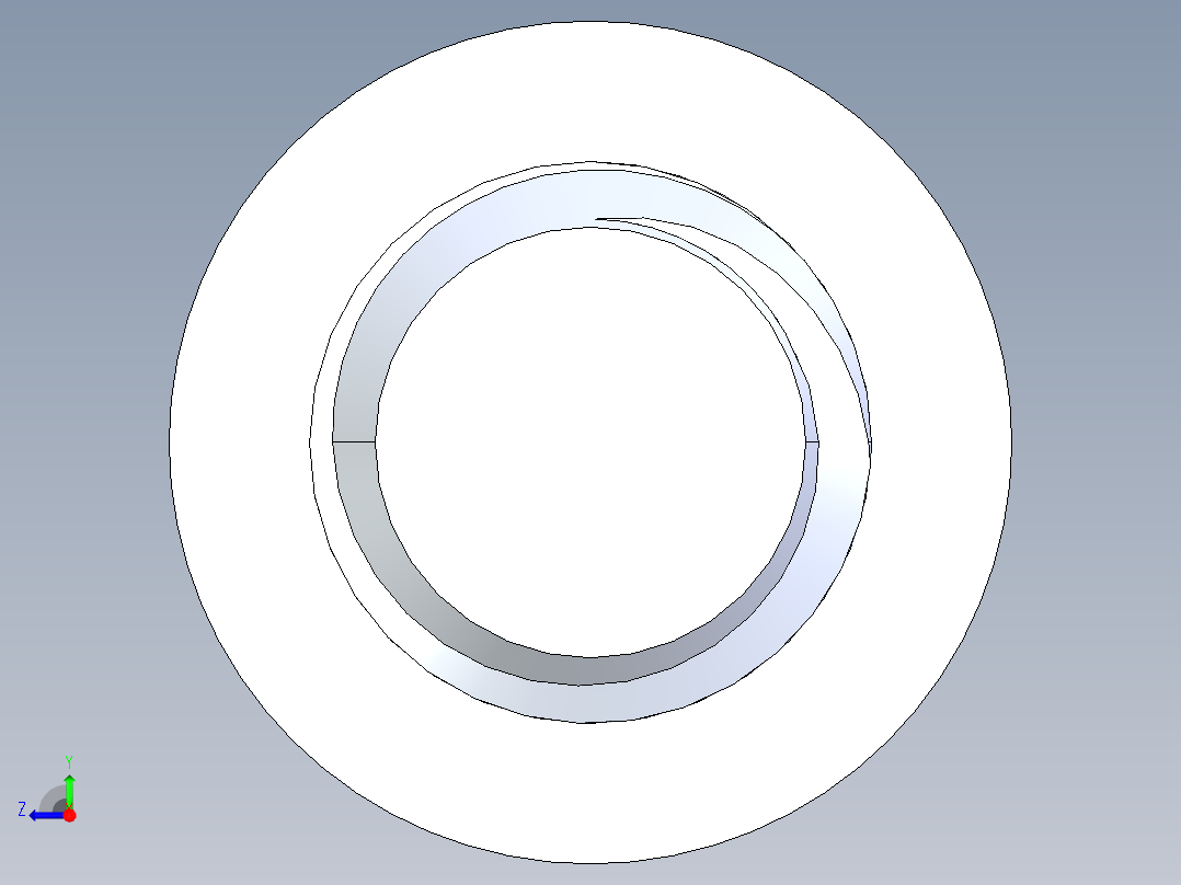 粗螺纹 SHCS 螺钉-SHCS 9.525.x16x2.STEP右视图