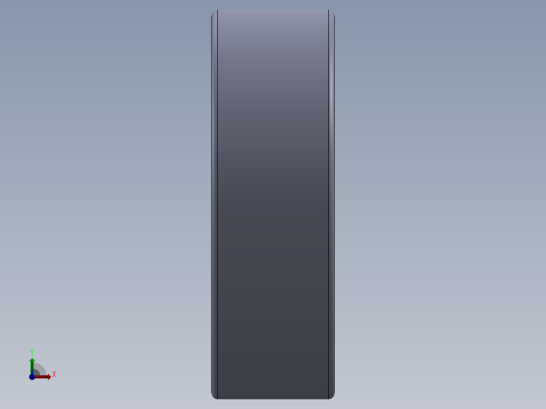 滚珠轴承-FAG BALL BEARING 607 7x19x6.SLDPRT前视图