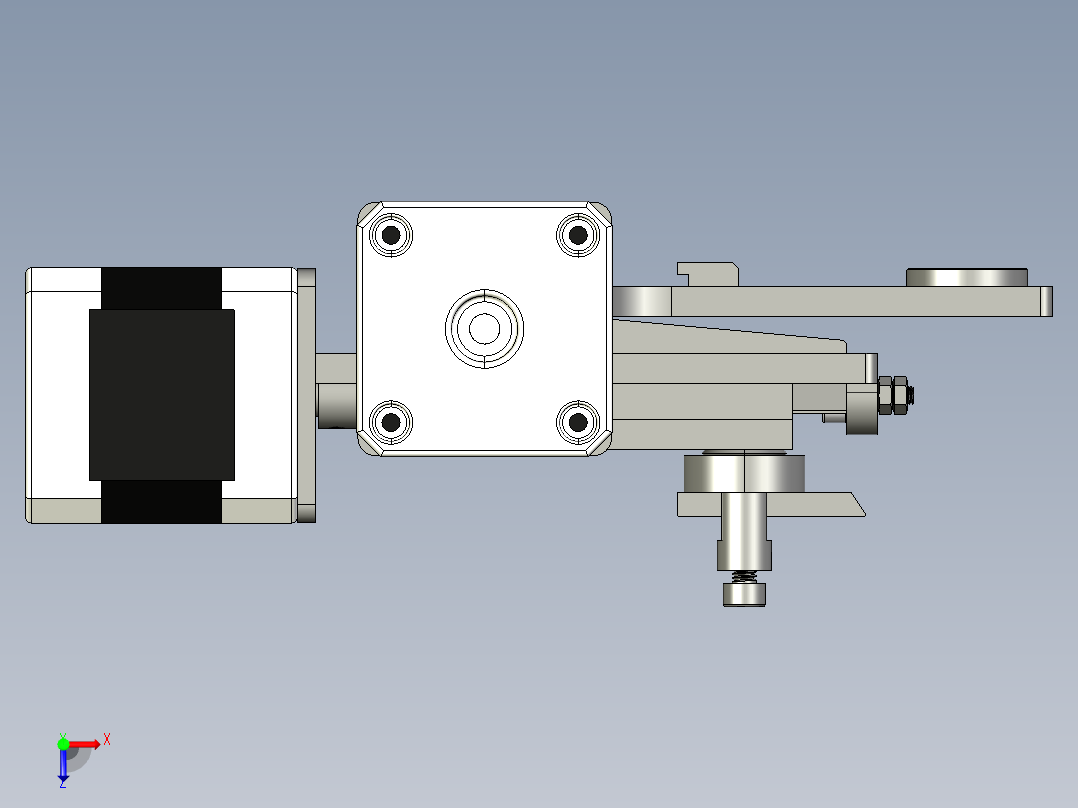 车床模型图俯视图