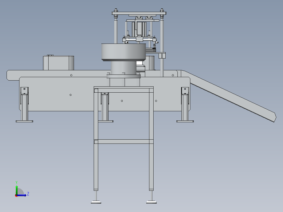 电表自动压铅封机左视图