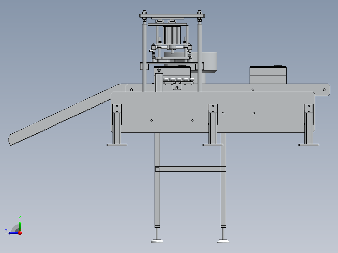 电表自动压铅封机右视图